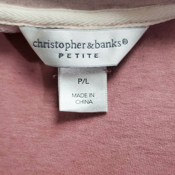 Christopher & Banks Large Petite Ombre Sweatshirt - Picture 5 of 7